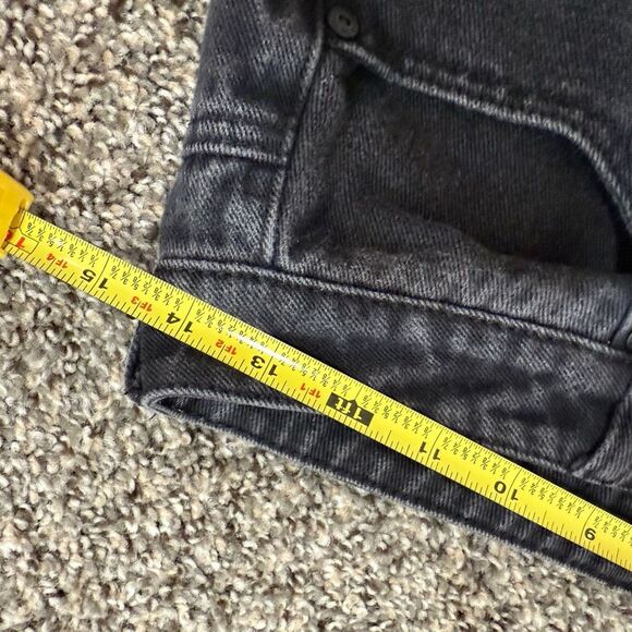 Lazy Oaf LO Black Gray Denim Wide Leg Crop Jean 30” - Picture 5 of 7